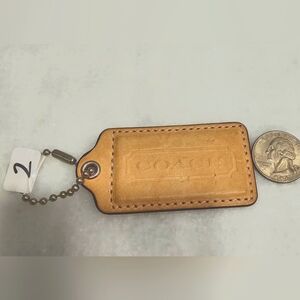 Coach Leather Hang Tag
